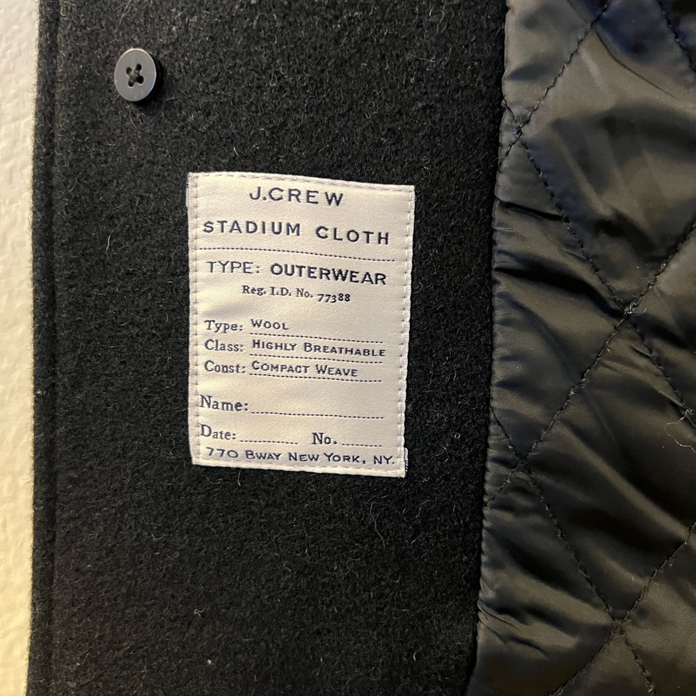 J. Crew Black University Jacket Pea Coat - Vintage - Men’s - Picture 8 of 16